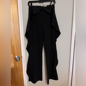 Alice & Olivia wide leg ruffle pant